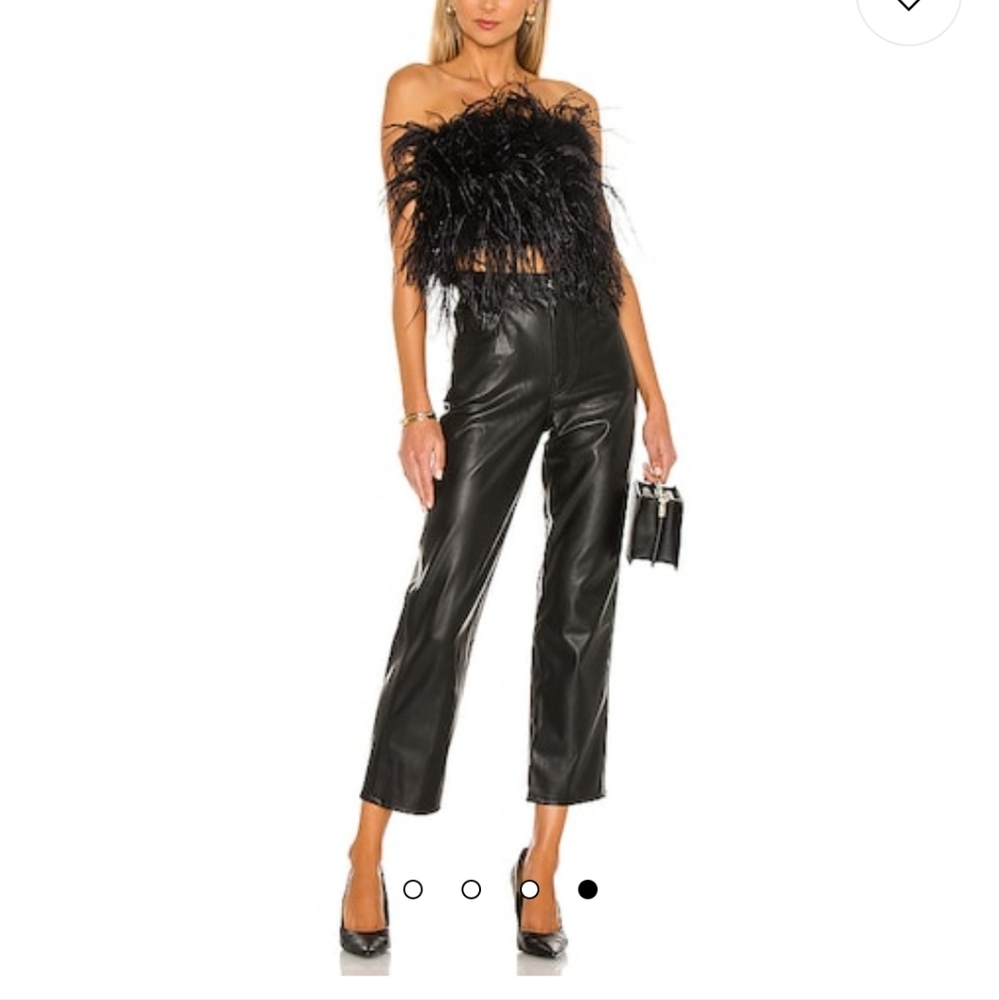 Ostrich feather top, bustier